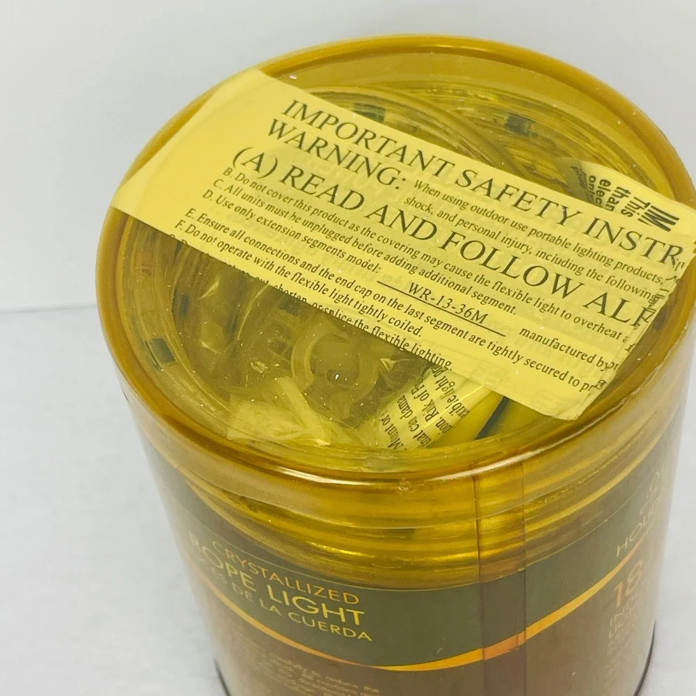 Holiday Time Rope Light 18ft Crystallized Multi Color Indoor Outdoor 97911M New